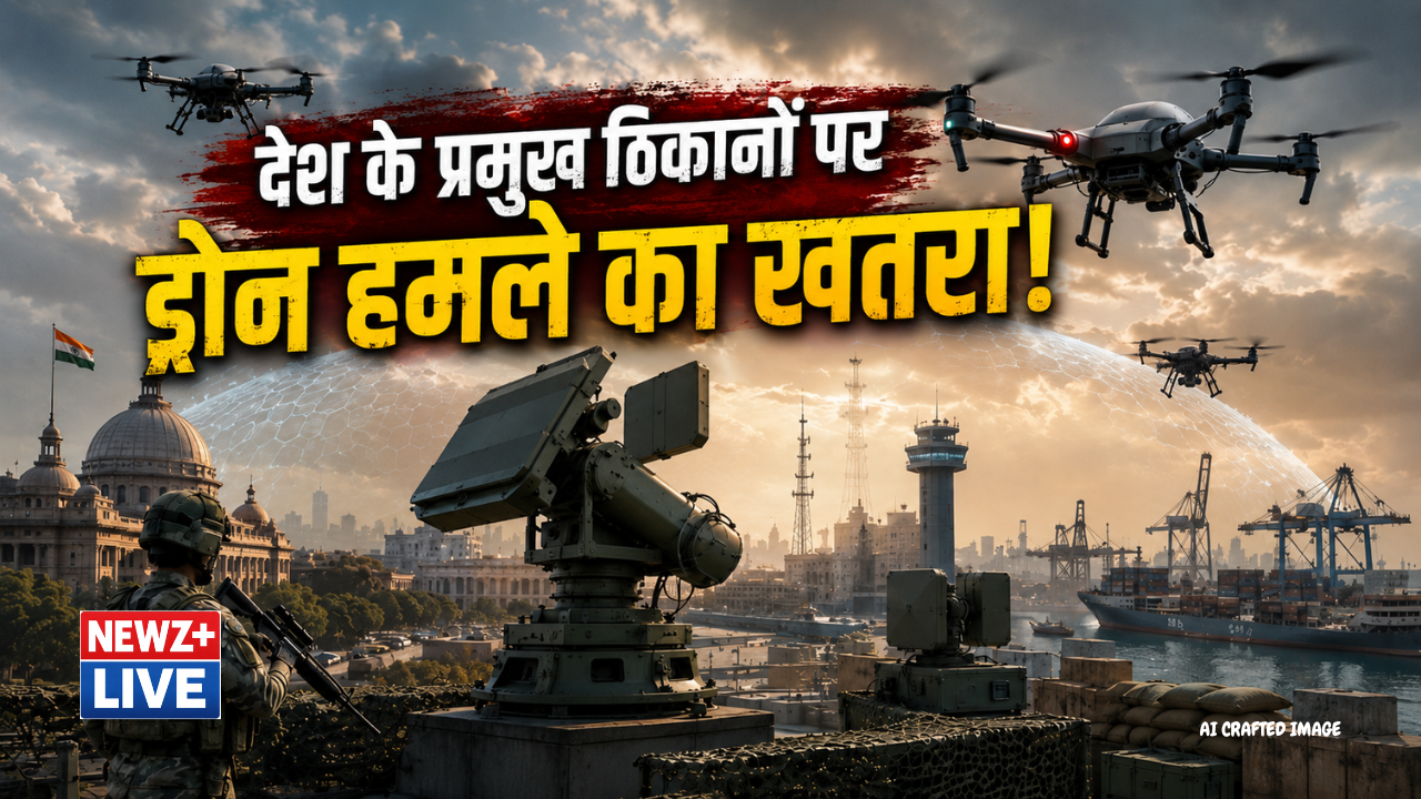 देश के प्रमुख ठिकानों पर ड्रोन हमले की आशंका: सरकार अलर्ट मोड पर, एंटी-ड्रोन सिस्टम की तैनाती तेज
