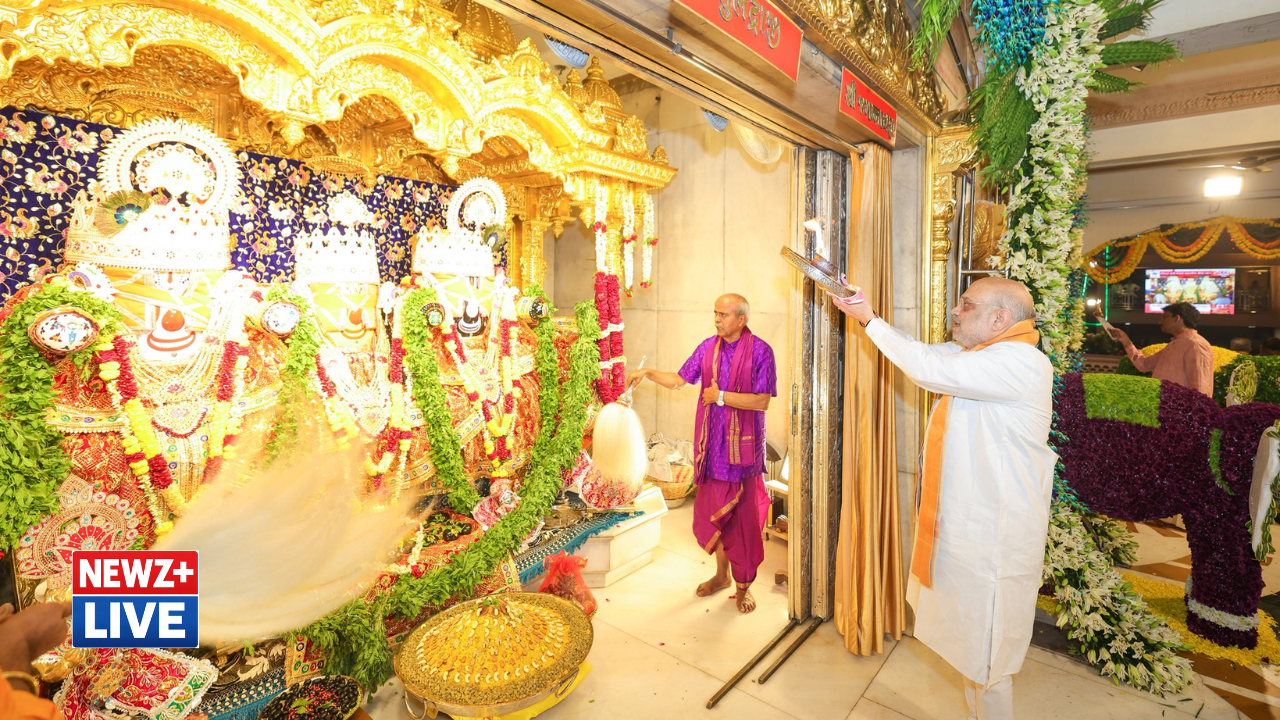 जगन्नाथ रथयात्रा 2026: अहमदाबाद में भगवान जगन्नाथ की भव्य रथयात्रा शुरू, अमित शाह ने की मंगला आरती