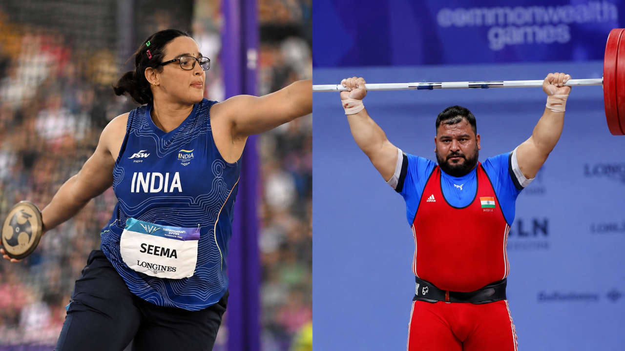 कॉमनवेल्थ गेम्स 2026: लवप्रीत ने जीता सिल्वर, सीमा के नाम ब्रॉन्ज; भारत 17 पदकों के साथ 10वें स्थान पर