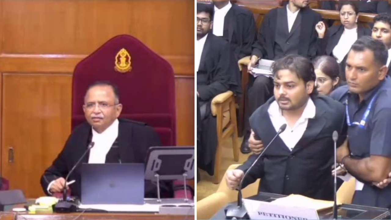 सुप्रीम कोर्ट में वकील का हंगामा: CJI का नाम लेकर अपशब्द कहे, फाइल फेंकी; सिक्योरिटी ने कोर्ट रूम से बाहर निकाला