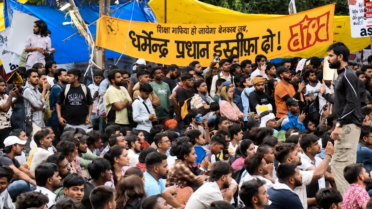 अभिजीत दीपके का आरोप- भाजपा के गुंडे कर रहे पत्थरबाजी: जंतर-मंतर पर प्रदर्शन जारी, पुलिस झड़प मामले में FIR