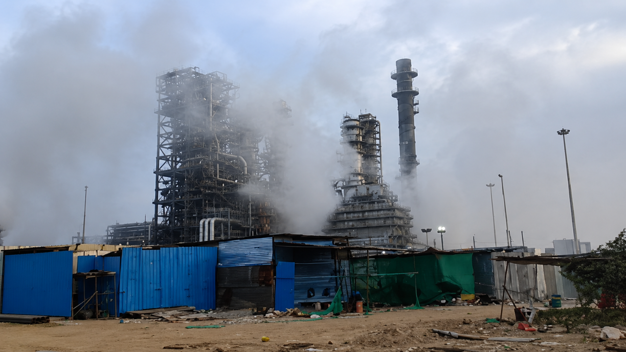 राजस्थान की HPCL रिफाइनरी में फिर लगी आग, 15 मिनट में बुझाई गई; उद्घाटन से एक दिन पहले भी हुआ था हादसा