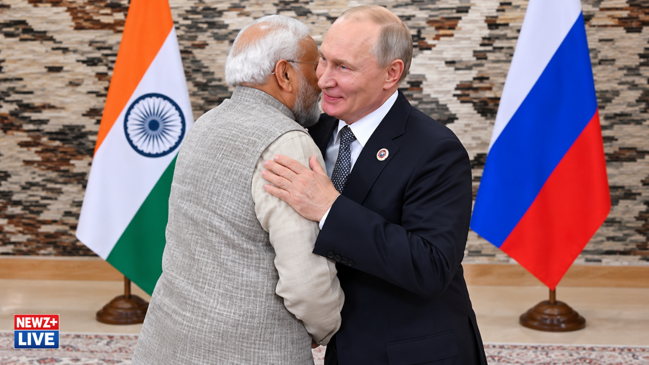 किर्गिस्तान में मोदी-पुतिन की मुलाकात, गले मिले दोनों नेता; फिर एक ही कार से पहुंचे नोमैड गेम्स