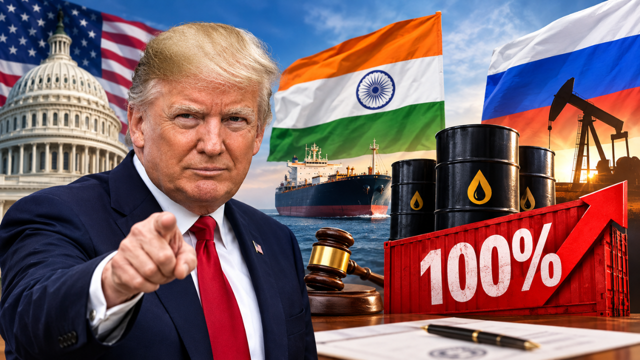 रूस से तेल खरीदता रहा भारत, तो बढ़ सकता है 100% टैरिफ का खतरा: अमेरिकी हाउस में बिल पास, अब ट्रंप की मंजूरी बाकी