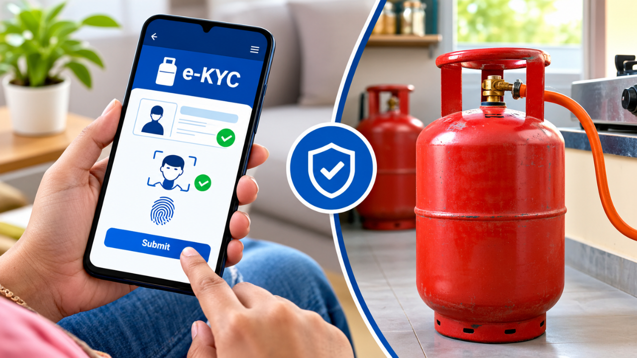 LPG e-KYC नहीं तो सब्सिडी बंद! 1 अक्टूबर से नया नियम, मोबाइल ऐप से घर बैठे करें KYC