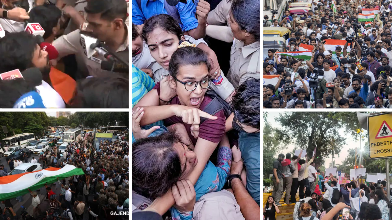 CJP की ‘लहरा दो तिरंगा’ रैली पुलिस ने रोकी, अभिजीत दीपके–नेहा बोरा समेत 150 प्रदर्शनकारी हिरासत में; बोले- फांसी पर चढ़ा दो ना, क्या मजाक है ये